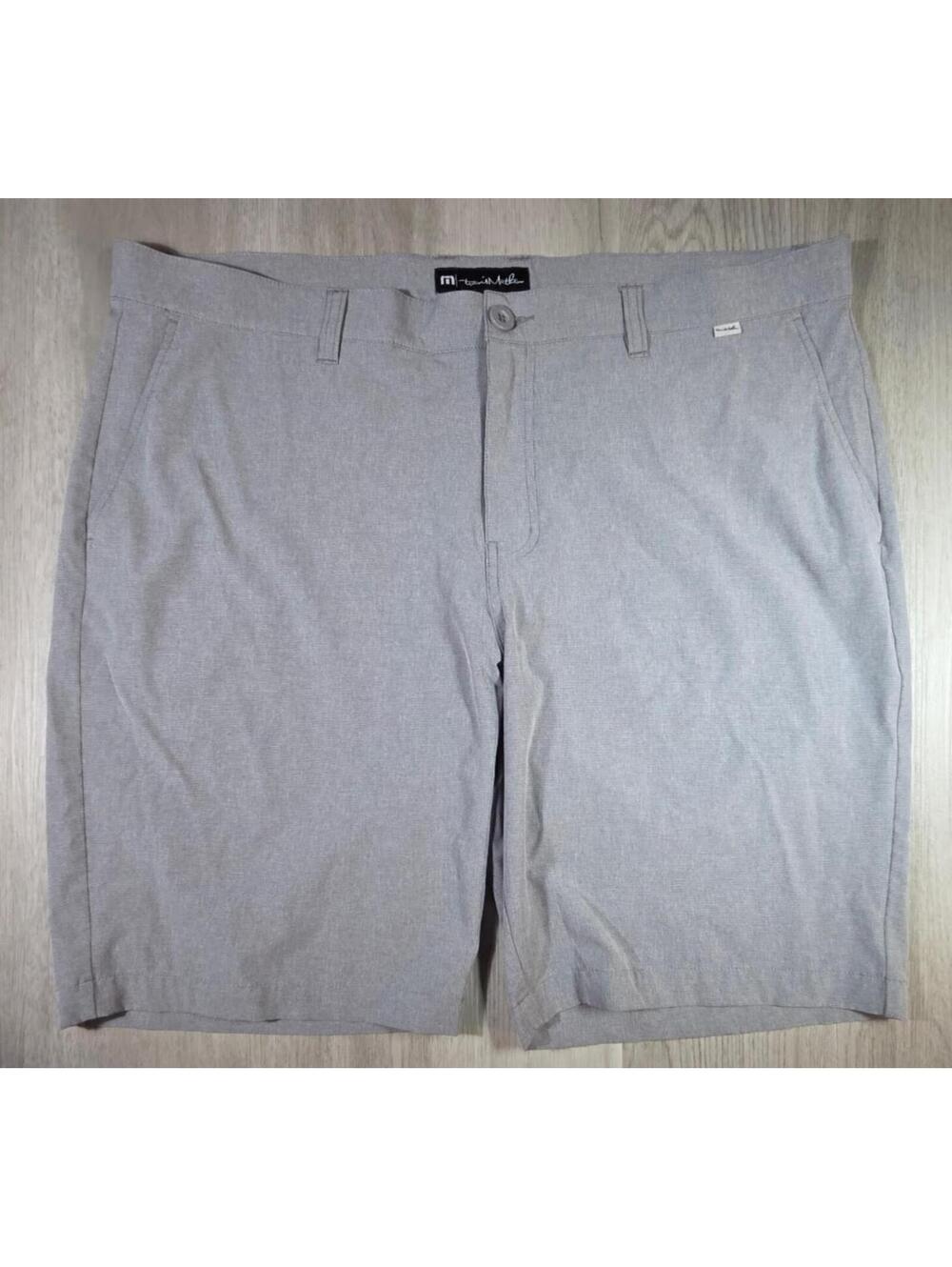 Men's Size 40 Travis Matthew Golf Shorts Light Gray Quick Dying Water Resistant
